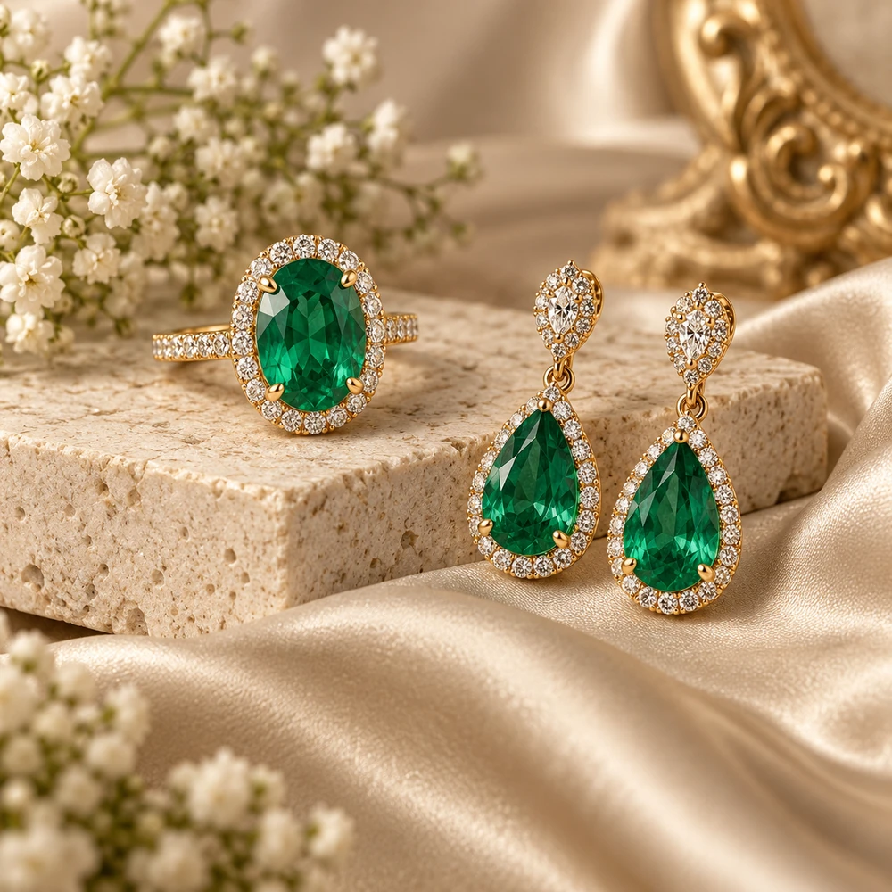 Emerald jewellery