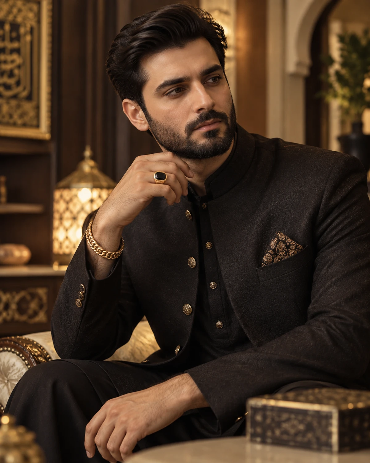 Men's gold jewellery by Khurram Jewellers