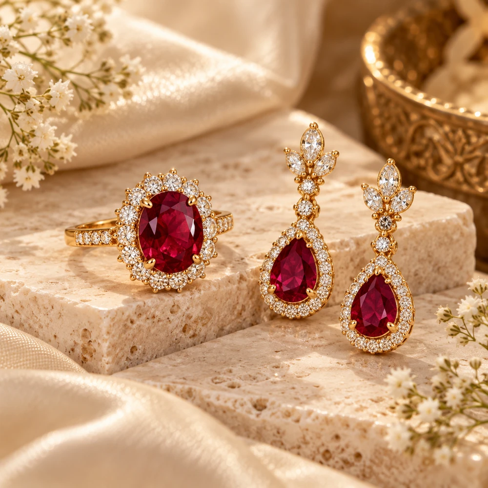 Ruby jewellery