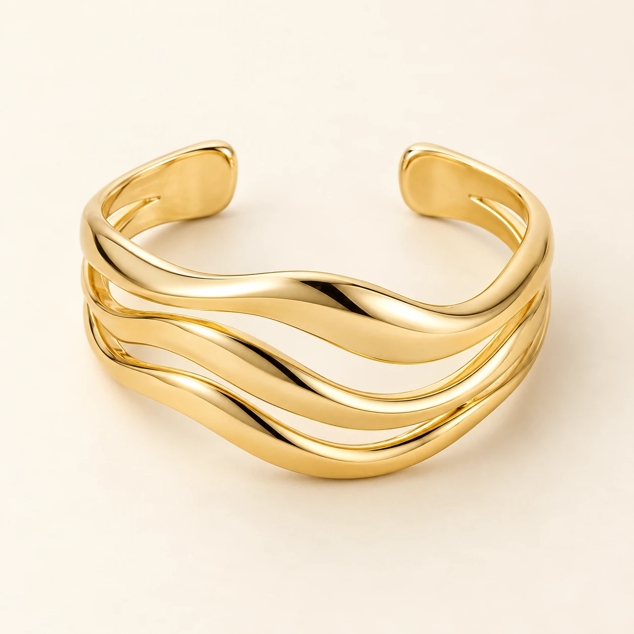 Nigar Wave Cuff — one cuff bracelet