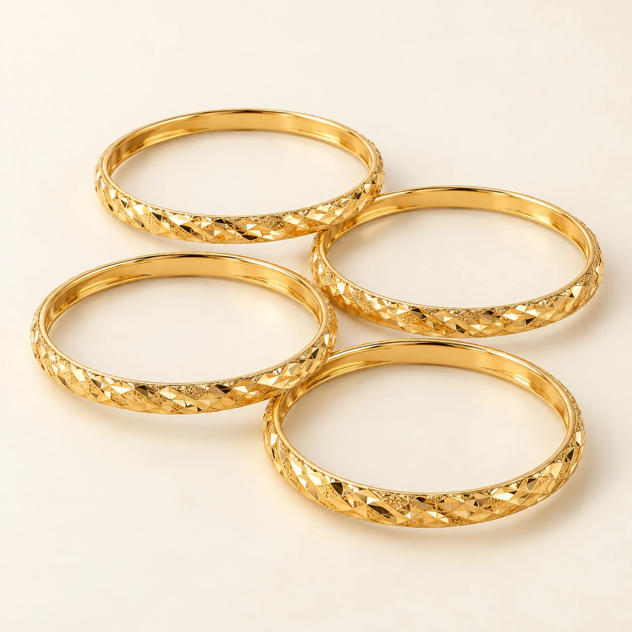 Sehar Four Bangle Set — exactly four separate matching bangles