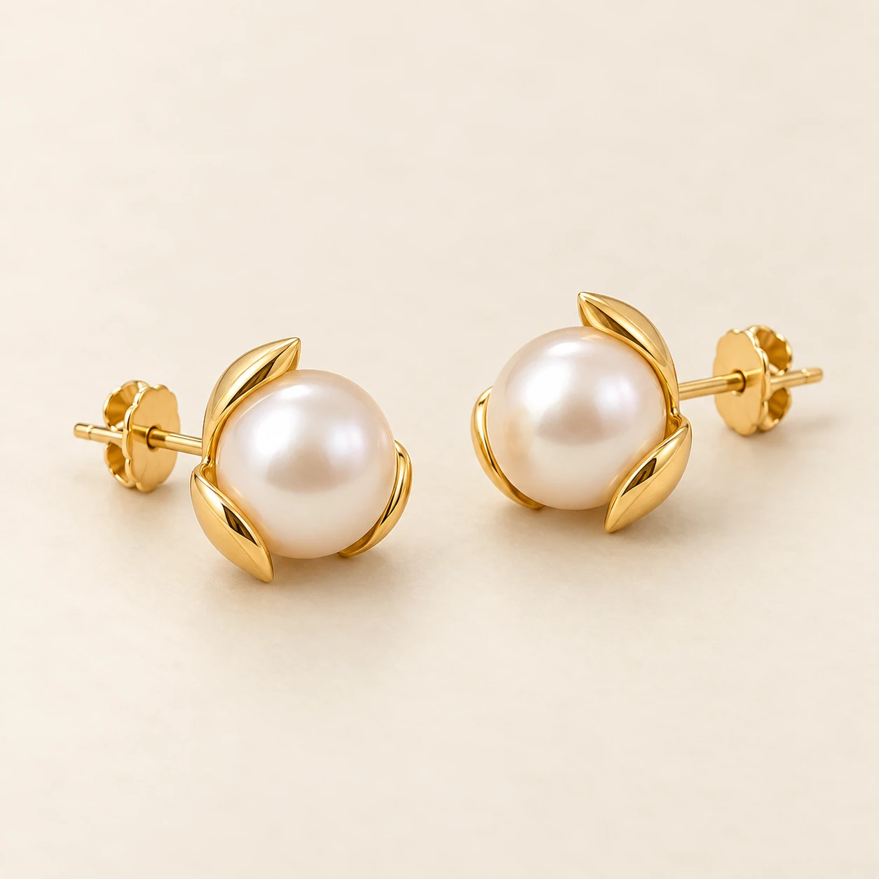 Khushi Pearl Tops — two matching pearl studs