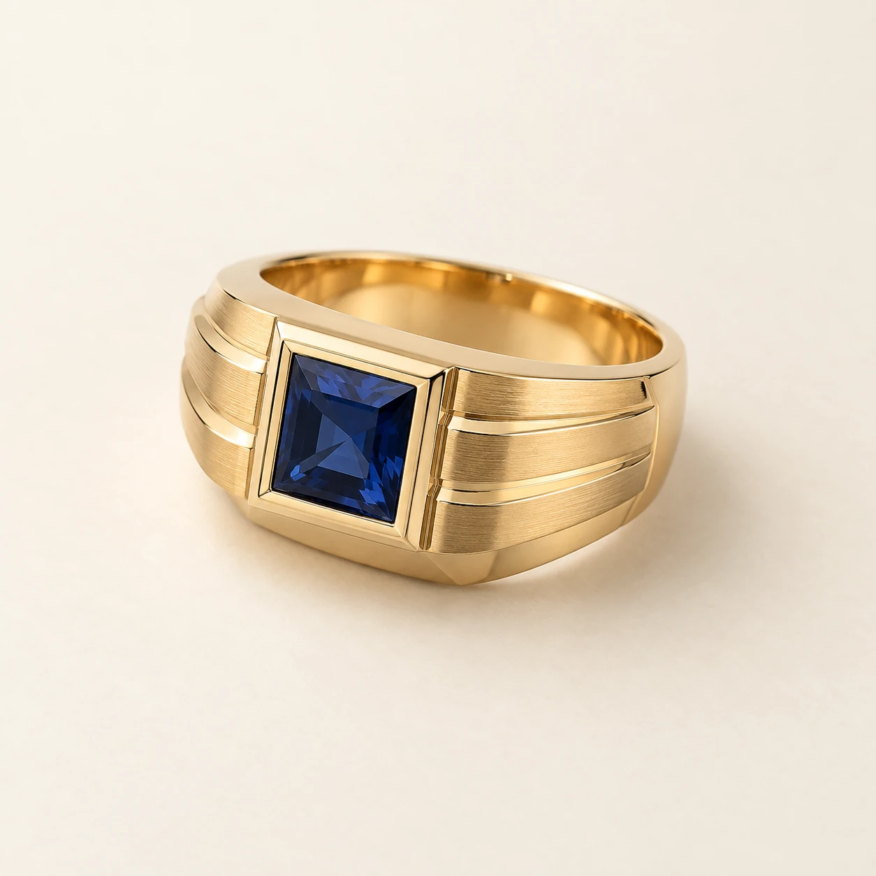 Faraz Sapphire Band — one masculine sapphire ring